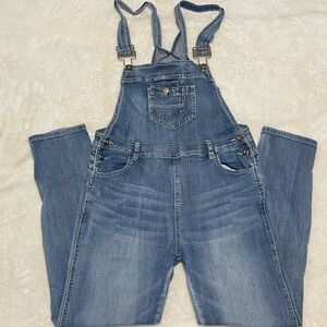 Anna-Kaci Vintage Straight Leg Denim Overalls